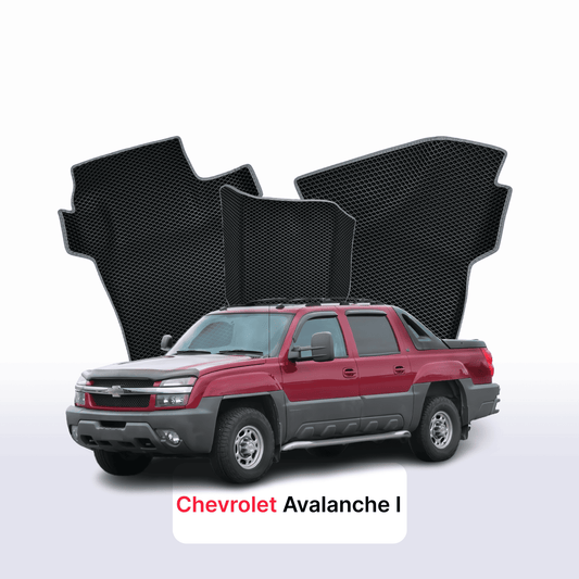Fußmatten EVAMATS für Chevrolet Avalanche 1. Generation 2001-2006 Jahr PICK-UP Doppelkabine
