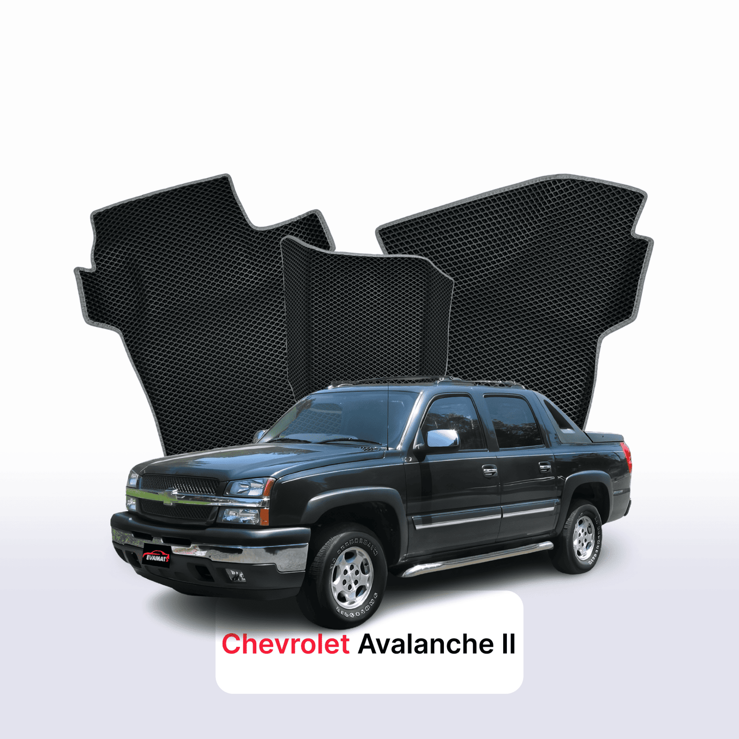 Fußmatten EVAMATS für Chevrolet Avalanche 2. Generation 2006-2013 Jahr PICK-UP Doppelkabine