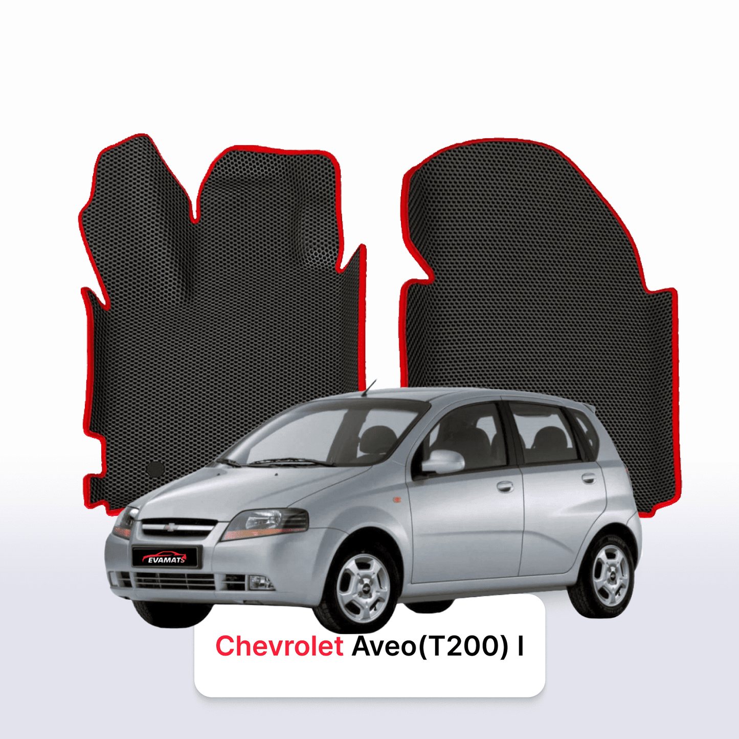 Fußmatten EVAMATS für Chevrolet Aveo (T200) 1. Generation 2002-2011 Jahr FLIEßHECK 5-Türer