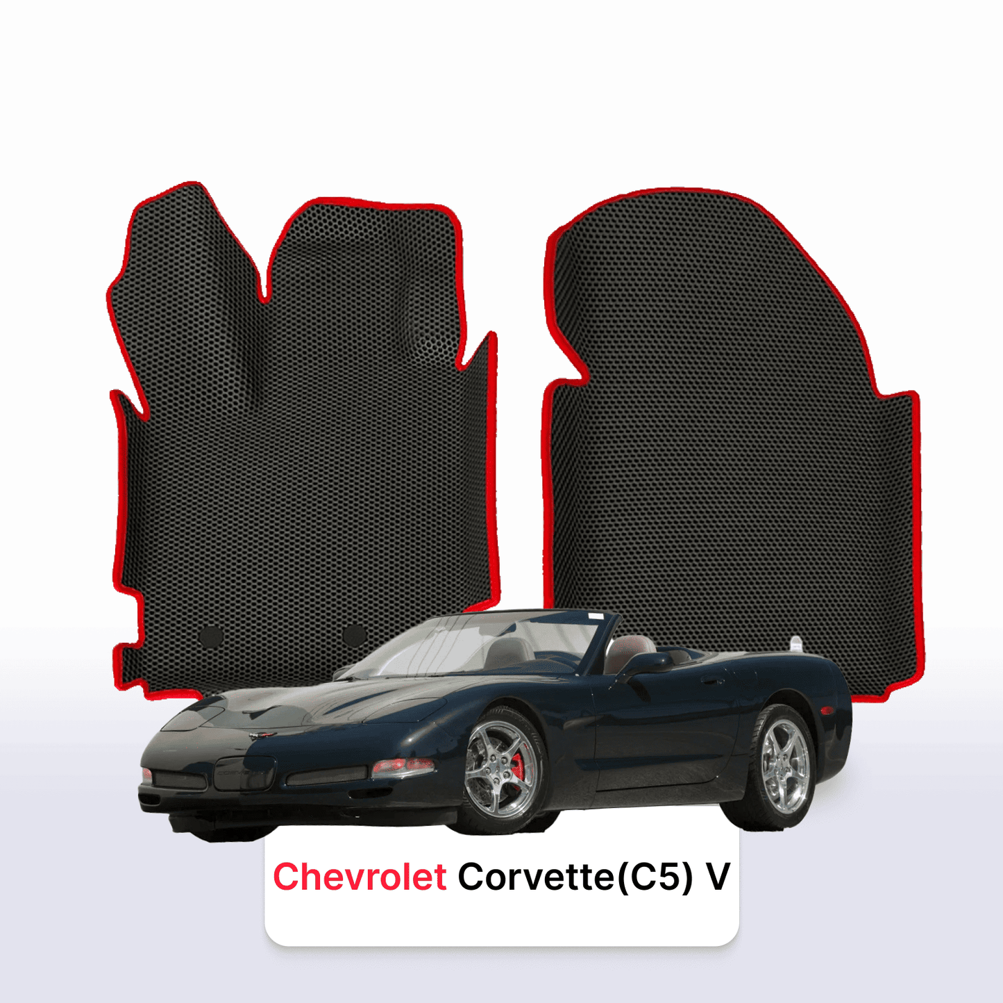 Fußmatten EVAMATS für Chevrolet Corvette (C5) 5. Generation 1997-2004 Jahr ROADSTER