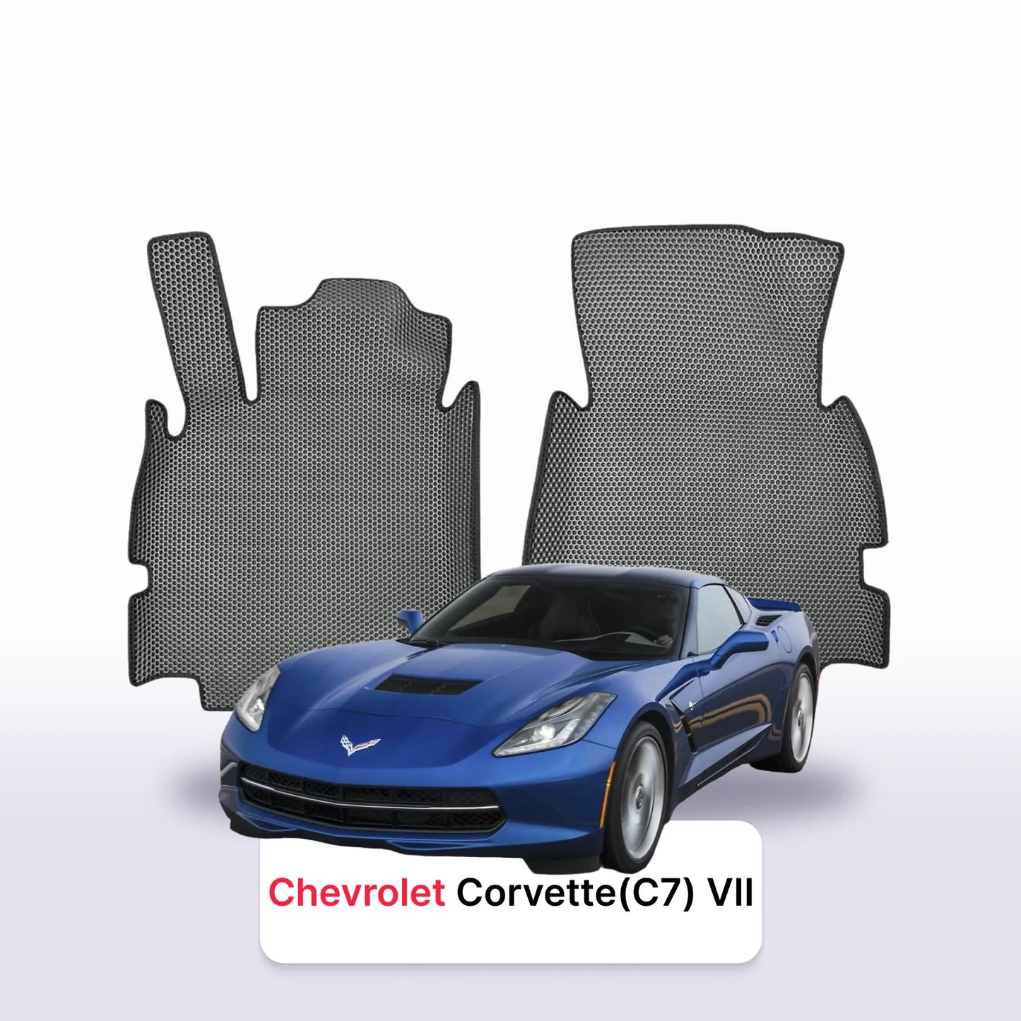 Fußmatten EVAMATS für Chevrolet Corvette (C7) 7. Generation 2013-2019 Jahr COUPE