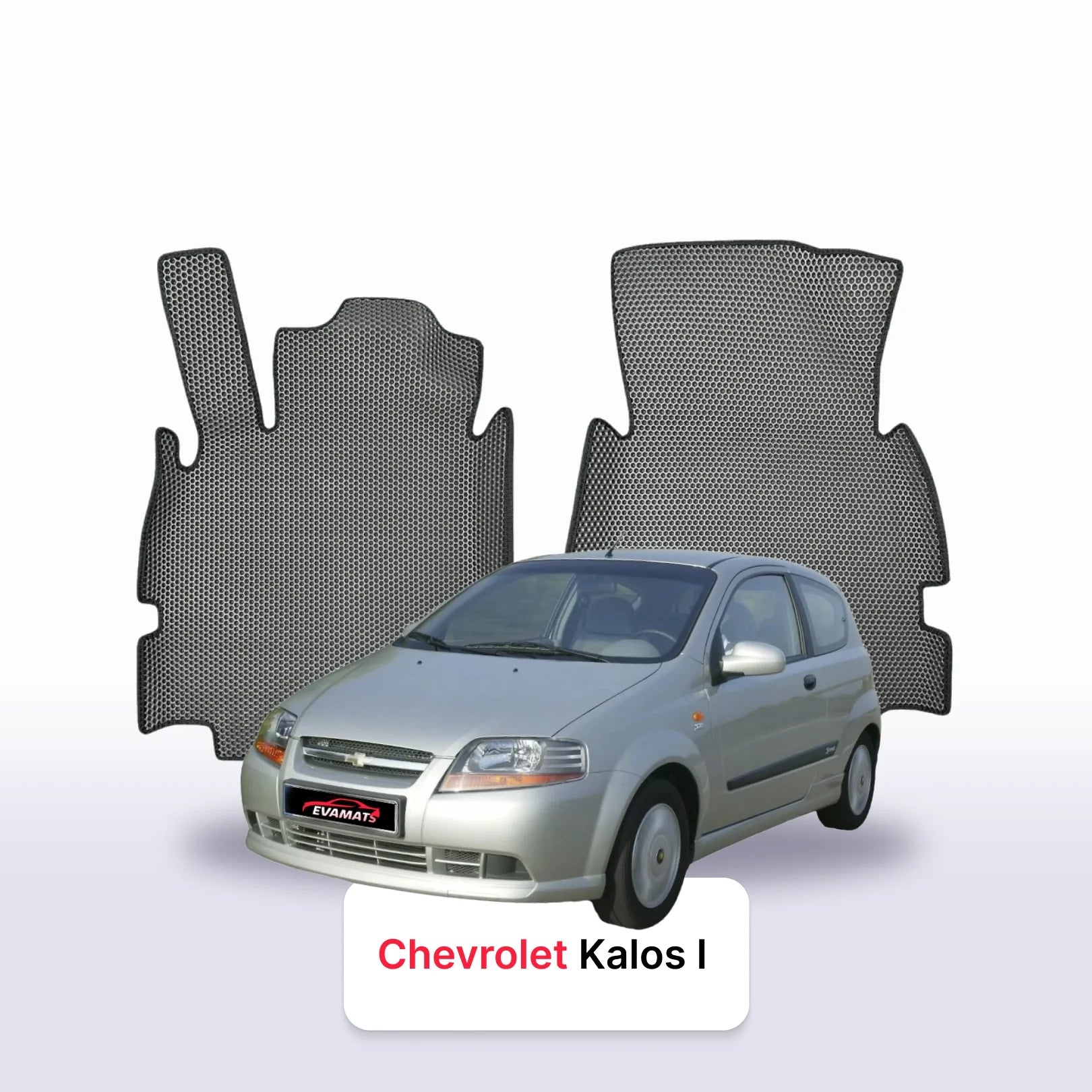 Fußmatten EVAMATS für Chevrolet Kalos 1 gen 2003-2008 jahr SCHÄGHECK 3 türer