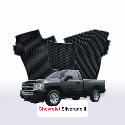 Fußmatten EVAMATS für Chevrolet Silverado(GMT900) 2 gen 2007-2013 jahr PICK-UP einzelkabine