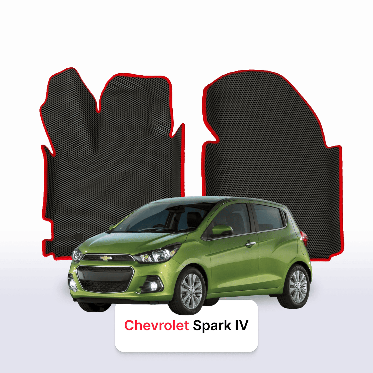 Fußmatten EVAMATS für Chevrolet Spark 4. Generation 2015-2023 Jahr FLIEßHECK 5-Türer