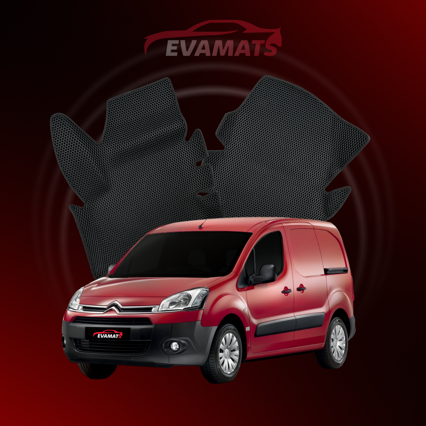 Fußmatten EVAMATS für Citroen Berlingo 2 Gen 2008-2018 Jahr VAN
