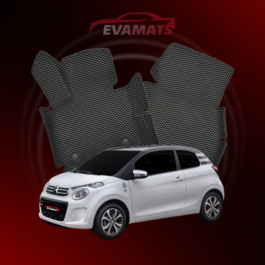 Fußmatten EVAMATS für Citroen C1 2. Generation 2014-2022 Jahr FLIEßHECK 3-Türer