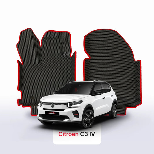 Fußmatten EVAMATS für Citroen C3 IV gen 2024-2028 jahr SCHÄGHECK 5 türer