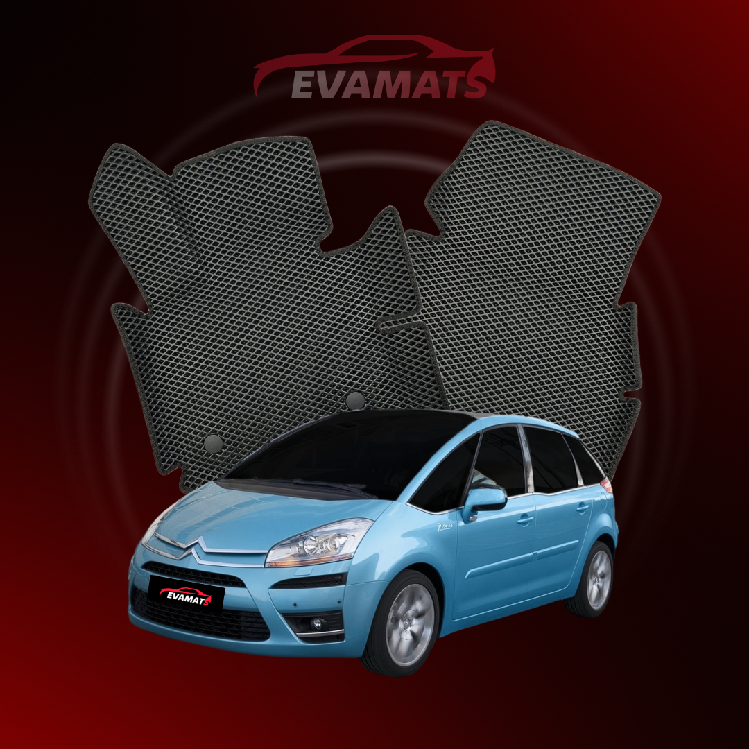 Fußmatten EVAMATS für Citroen C4 Picasso 1. Generation 2006-2013 Jahr MINIVAN 5-Sitzer