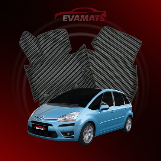 Fußmatten EVAMATS für Citroen C4 Picasso 1. Generation 2006-2013 Jahr MINIVAN 5-Sitzer
