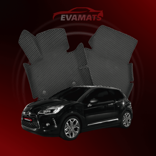 Fußmatten EVAMATS für Citroen DS3 1. Generation 2008–2016, Schrägheck, 3-türig