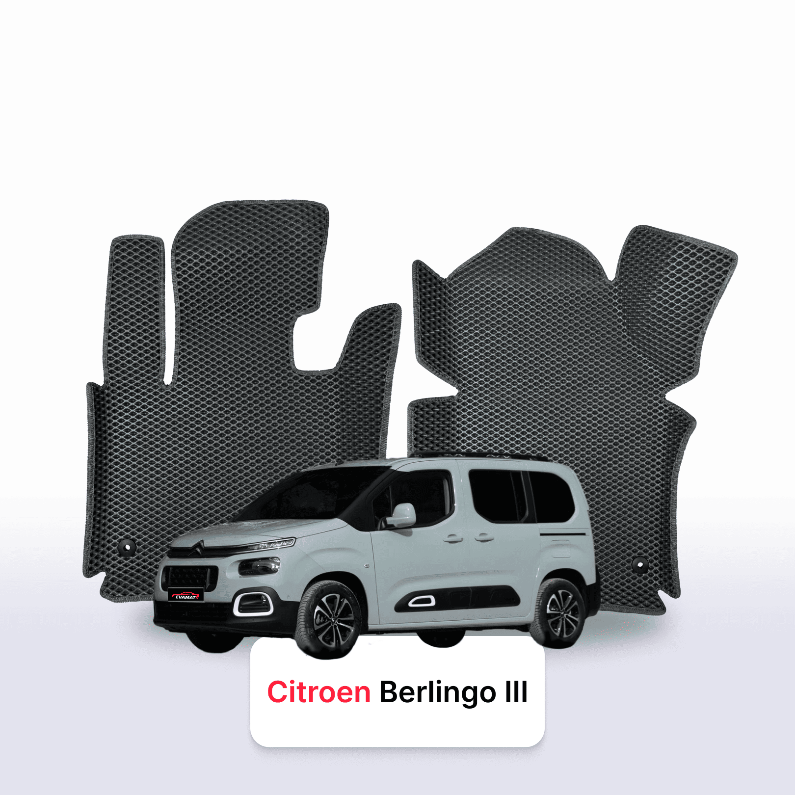 Fußmatten EVAMATS für Citroen Berlingo 3 gen 2018-2028 jahr MINIVAN SHORT