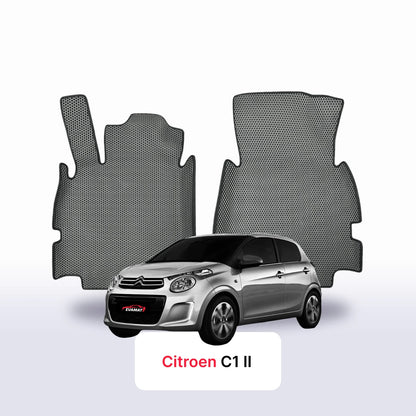 Fußmatten EVAMATS für Citroen C1 2. Generation 2014-2022 Jahr FLIEßHECK 5-Türer