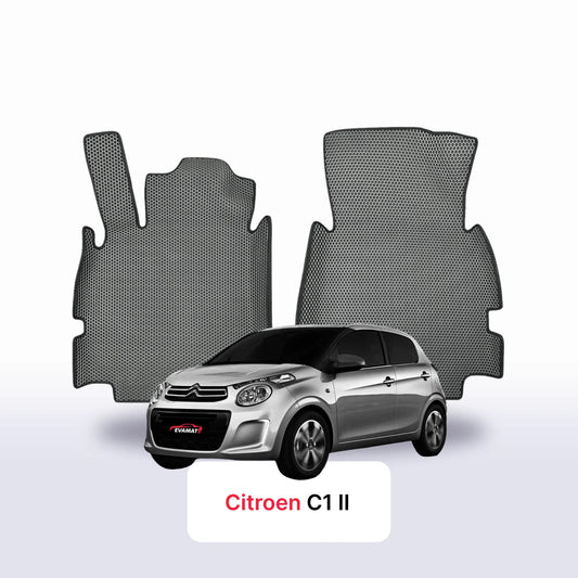 Fußmatten EVAMATS für Citroen C1 2 gen 2014-2022 jahr SCHÄGHECK 5 türer