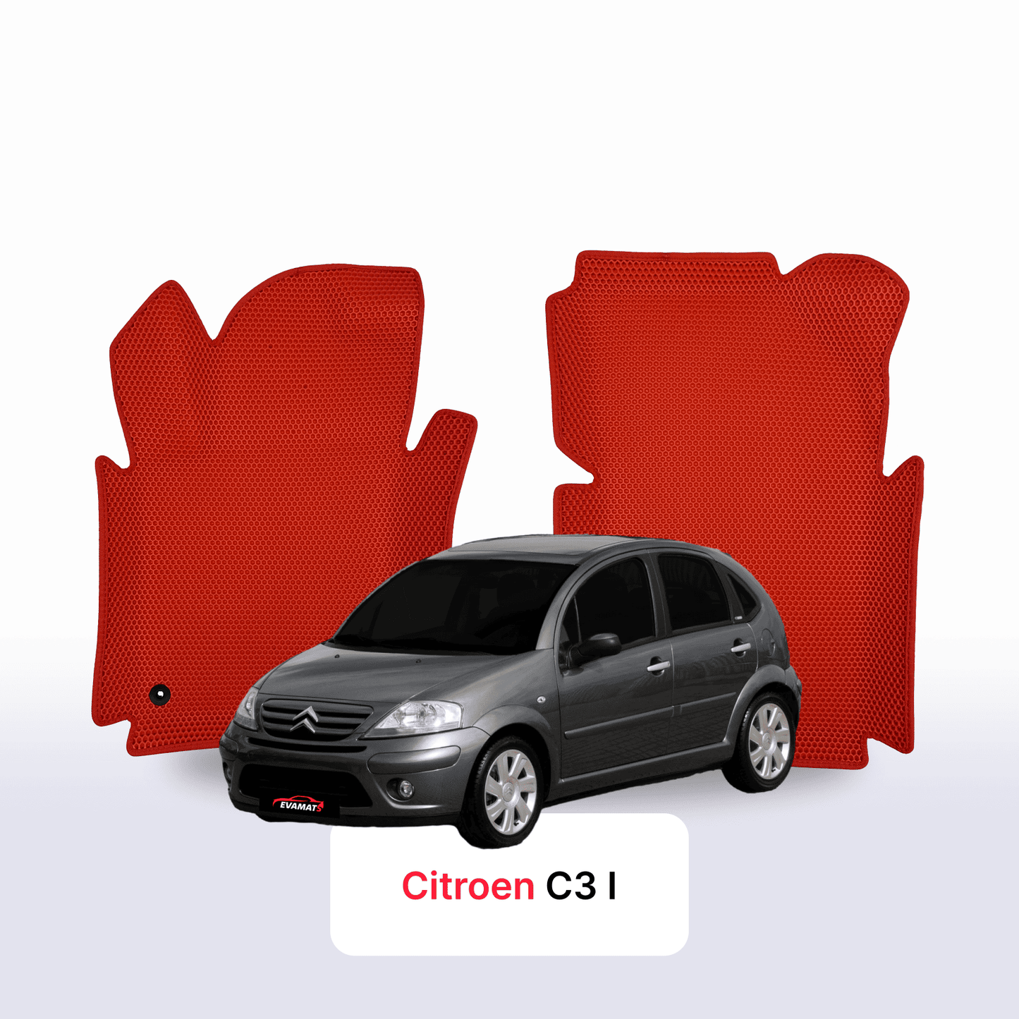 Fußmatten EVAMATS für Citroen C3 1 gen 2002-2009 jahr SCHÄGHECK 5 türer