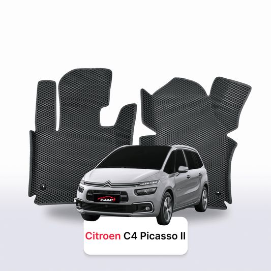 Fußmatten EVAMATS für Citroen C4 Picasso 2. Generation 2013-2018 Jahr MINIVAN 7-Sitzer