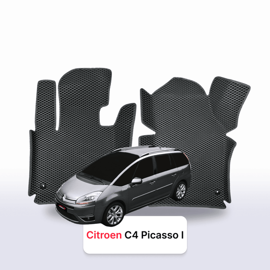 Fußmatten EVAMATS für Citroen C4 Picasso 1. Generation 2006-2013 Jahr MINIVAN 7-Sitzer
