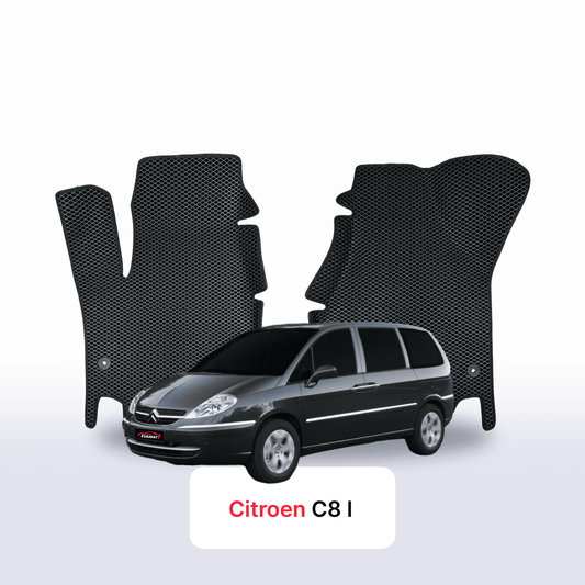 Fußmatten EVAMATS für Citroen C8 1. Generation 2002-2014 Jahr MINIVAN 7-Sitzer