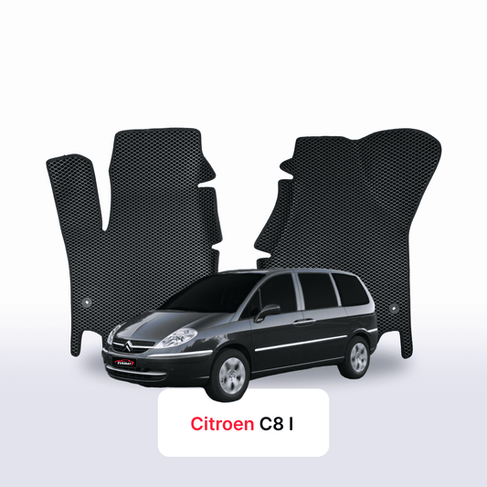 Fußmatten EVAMATS für Citroen C8 1 gen 2002-2014 jahr MINIVAN 7 sitzer