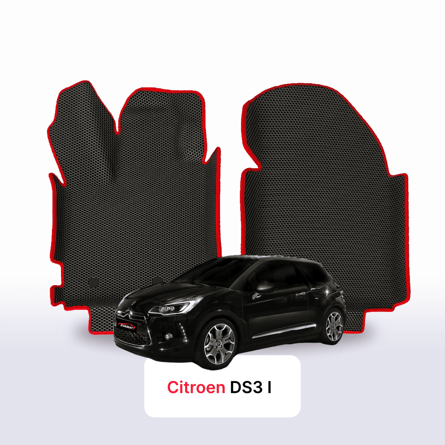 Fußmatten EVAMATS für Citroen DS3 1 gen 2008-2016 jahr SCHÄGHECK 3 türer