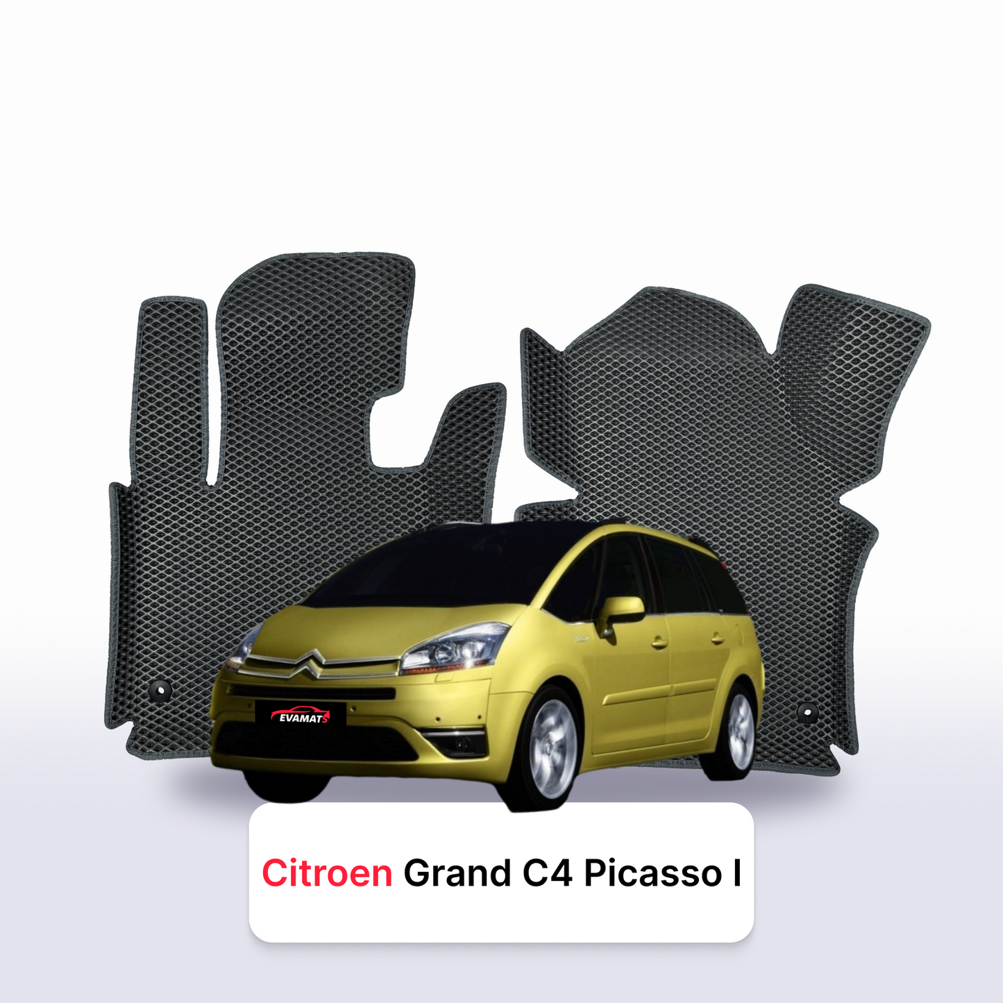 Fußmatten EVAMATS für Citroen Grand C4 Picasso 1 gen 2007-2014 jahr MINIVAN