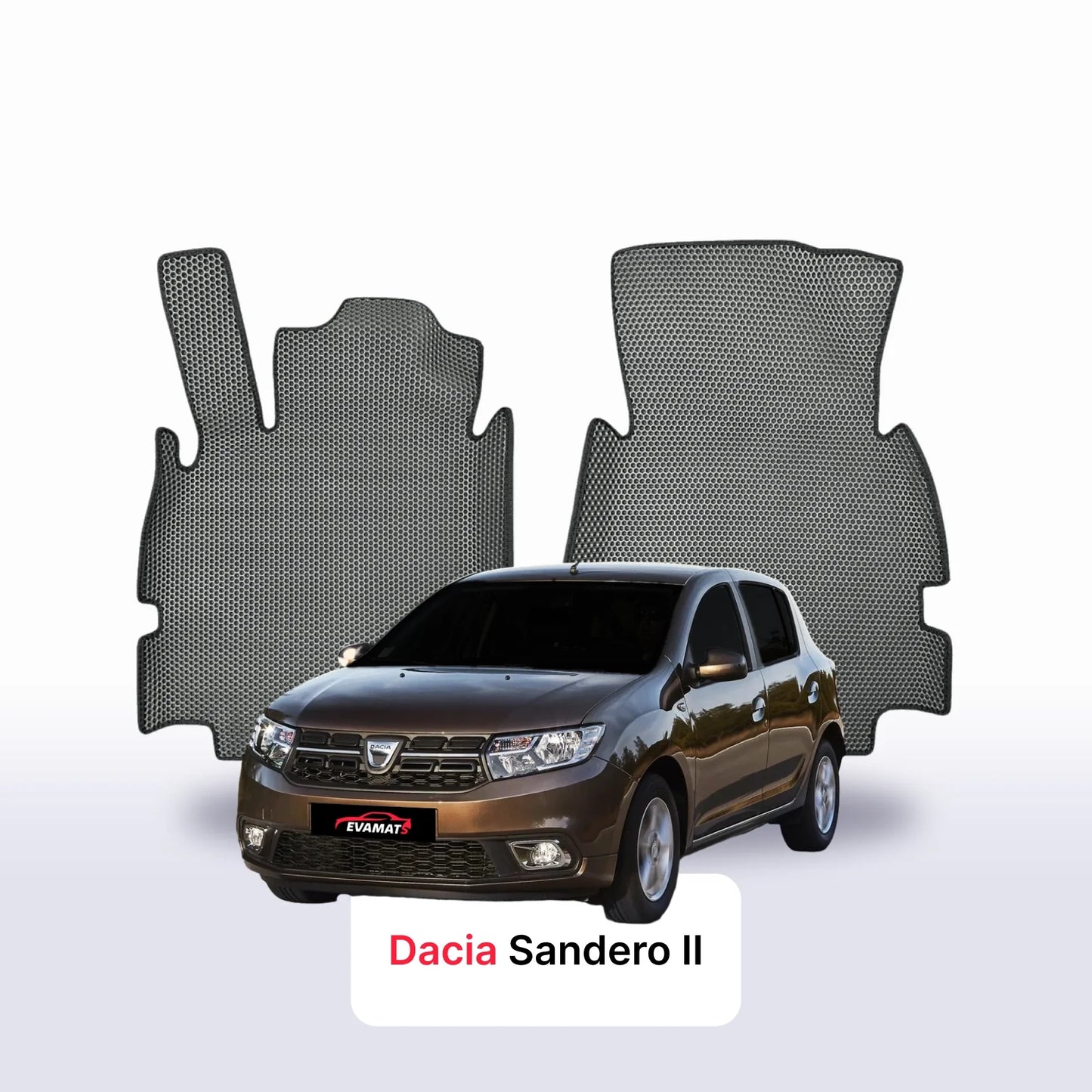 Fußmatten EVAMATS für Dacia Sandero 2 Gen 2012-2020 Jahr FLIEßHECK 5-Türer