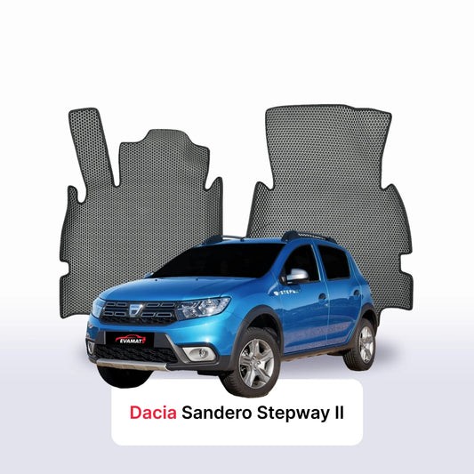 Fußmatten EVAMATS für Dacia Sandero Stepway 2 Gen 2012-2020 Jahr FLIEßHECK 5-Türer
