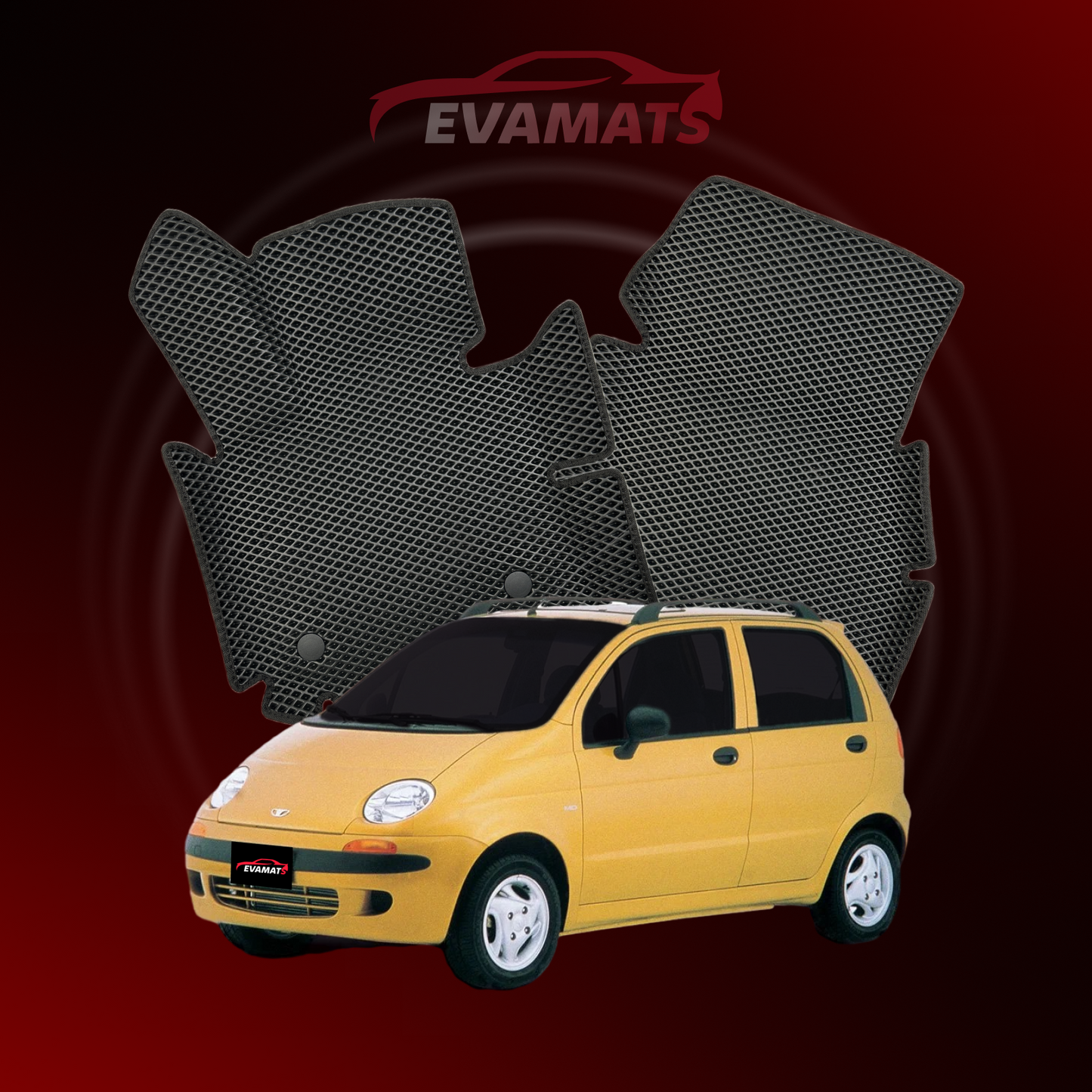 Fußmatten EVAMATS für Daewoo Matiz 1 Gen 1998-2005 Jahr FLIEßHECK 5-Türer