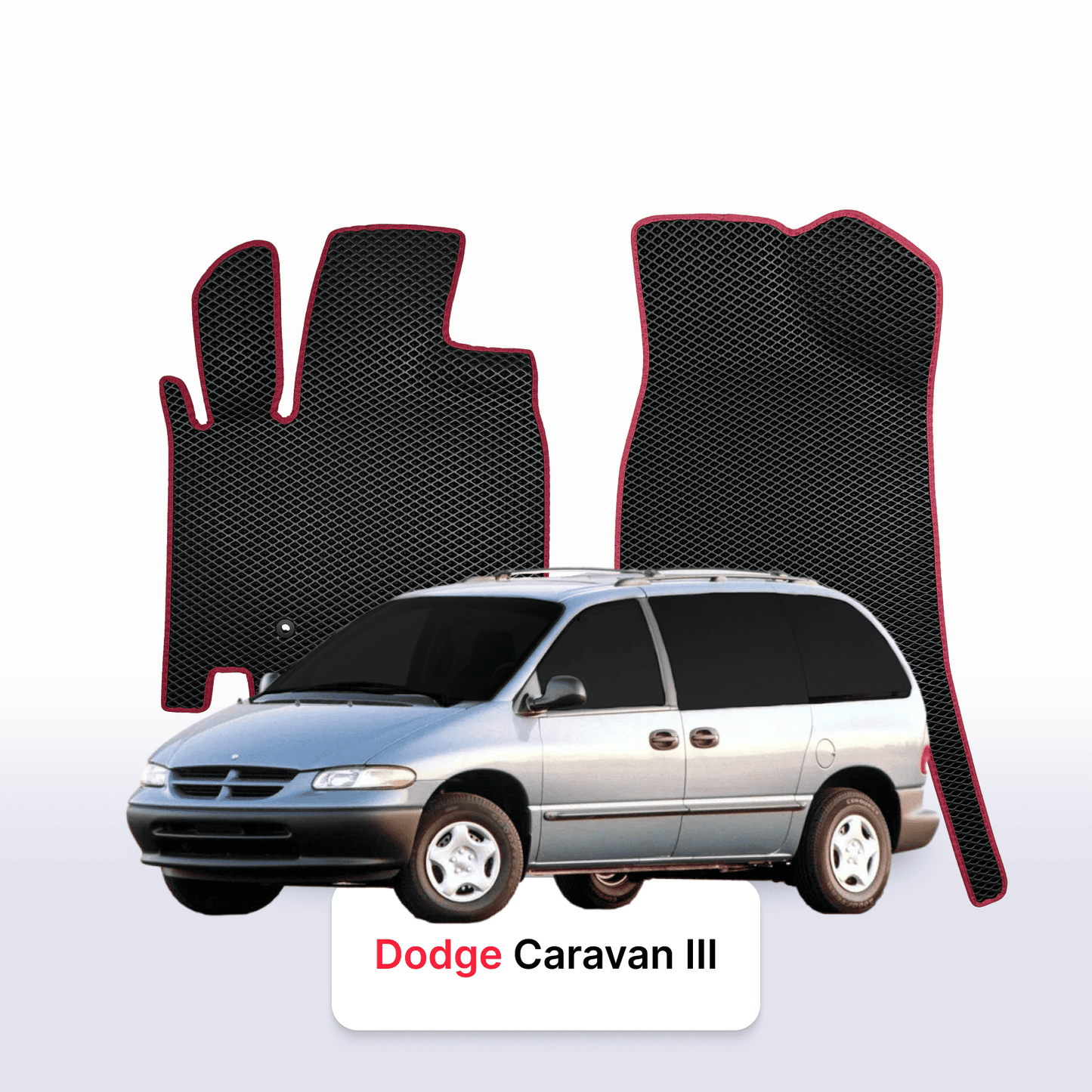 Fußmatten EVAMATS für Dodge Caravan 3 Gen 1995-2000 Jahr MINIVAN
