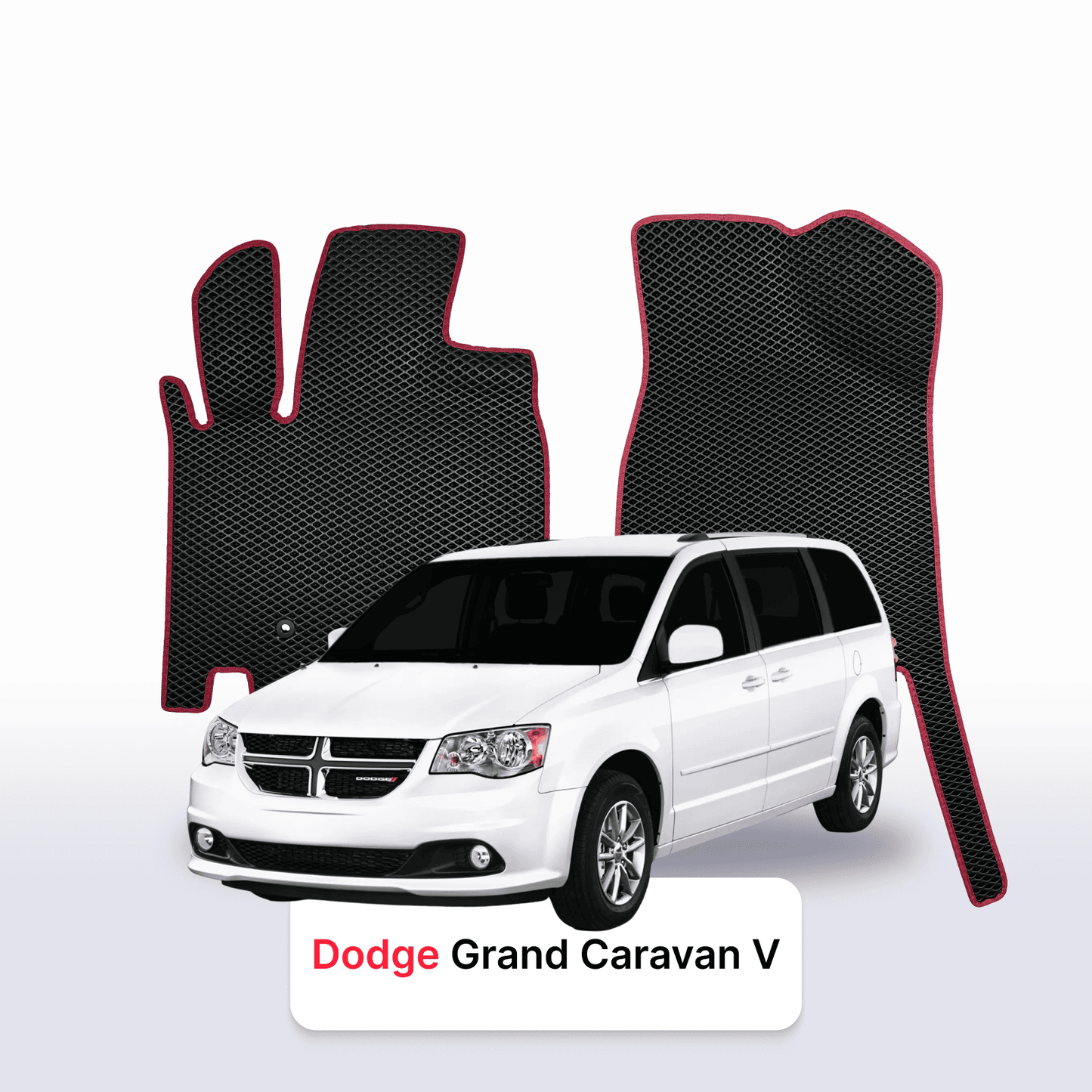 Fußmatten EVAMATS für Dodge Grand Caravan 5 Gen 2007-2020 Jahr MINIVAN