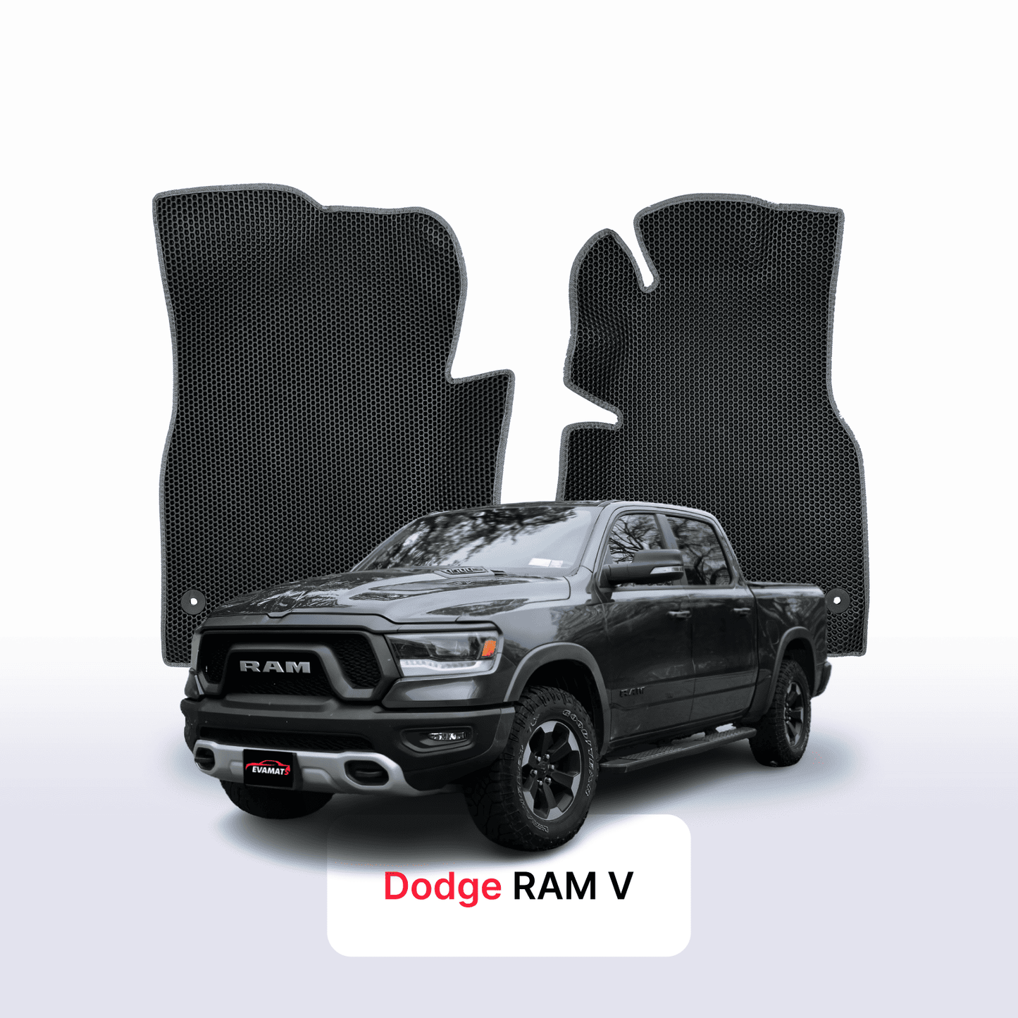 Fußmatten EVAMATS für Dodge RAM 5 Gen 2019-2024 Jahr PICK-UP Doppelkabine