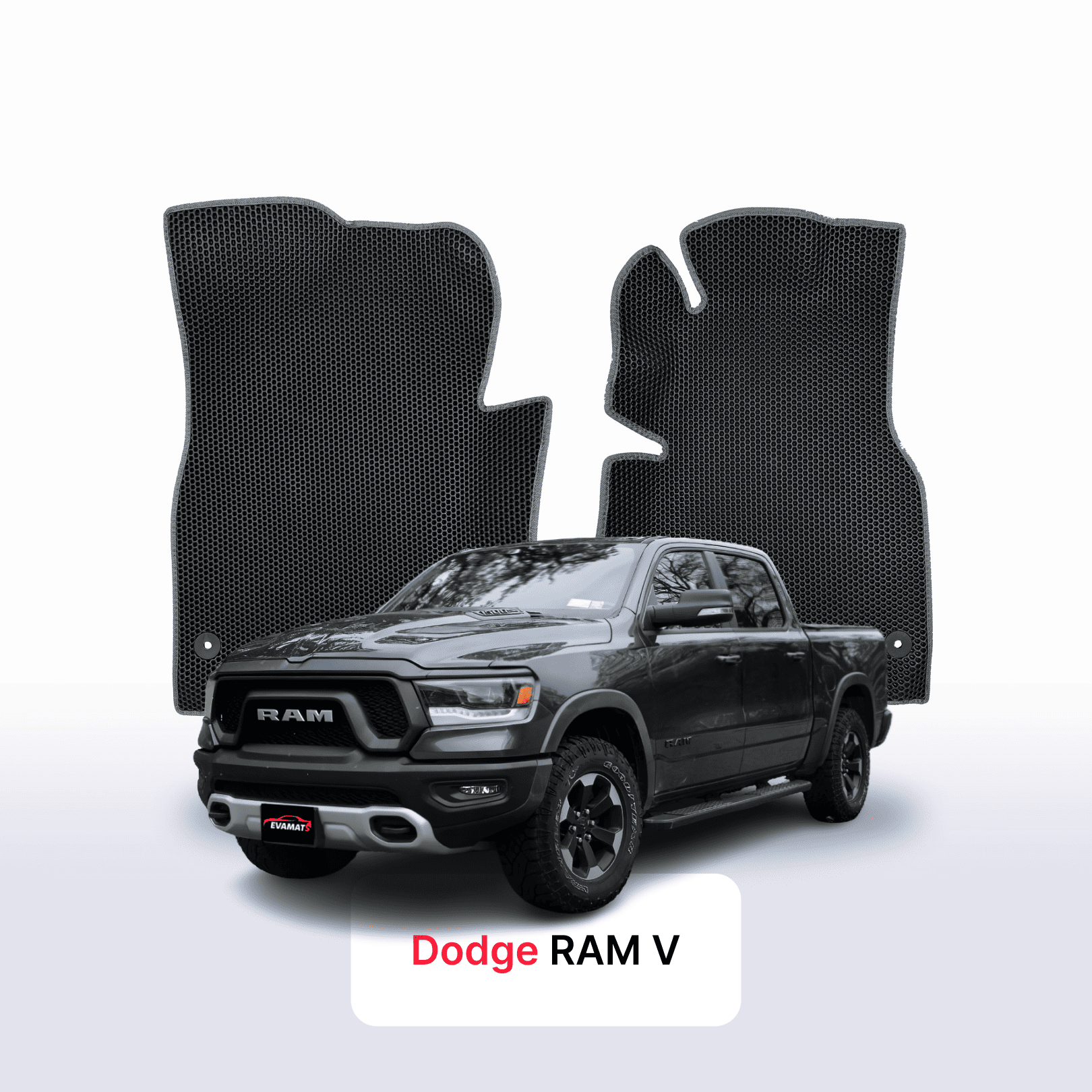 Fußmatten EVAMATS für Dodge RAM vor-facelift 5 gen 2019-2024 jahr PICK-UP  doppelkabine
