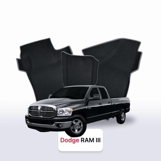 Fußmatten EVAMATS für Dodge RAM (DRDH) 3. Generation 2001-2009 Jahr PICK-UP Doppelkabine