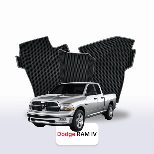 Fußmatten EVAMATS für Dodge RAM (DSDJ) 4. Generation 2008–2019, PICK-UP, eineinhalb Kabinen