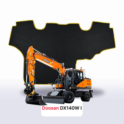 Fußmatten EVAMATS für Doosan DX140W 1 gen 2009-2024 jahr BAGGER