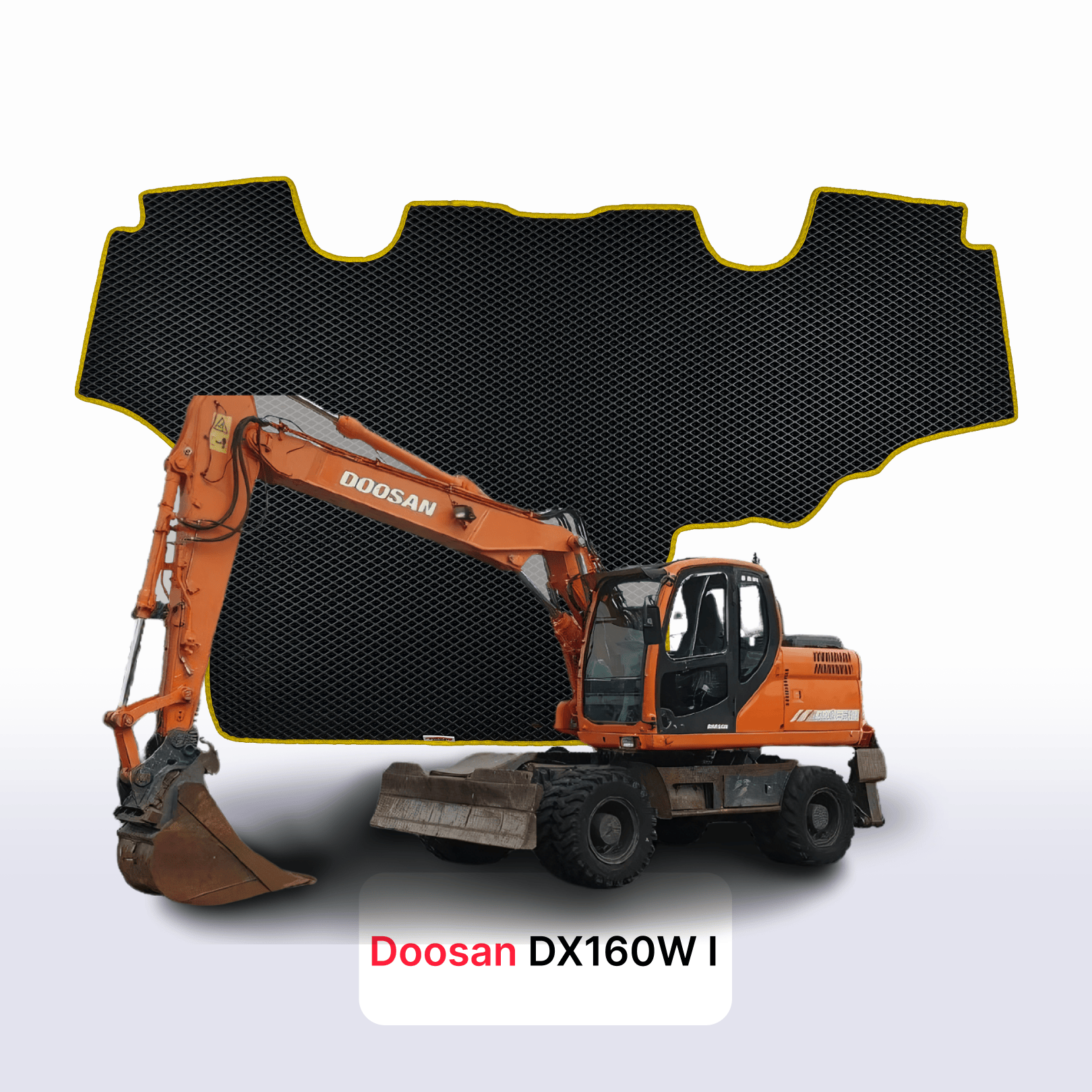 Fußmatten EVA für Doosan DX160W 1 gen 2008-2024 jahr BAGGER