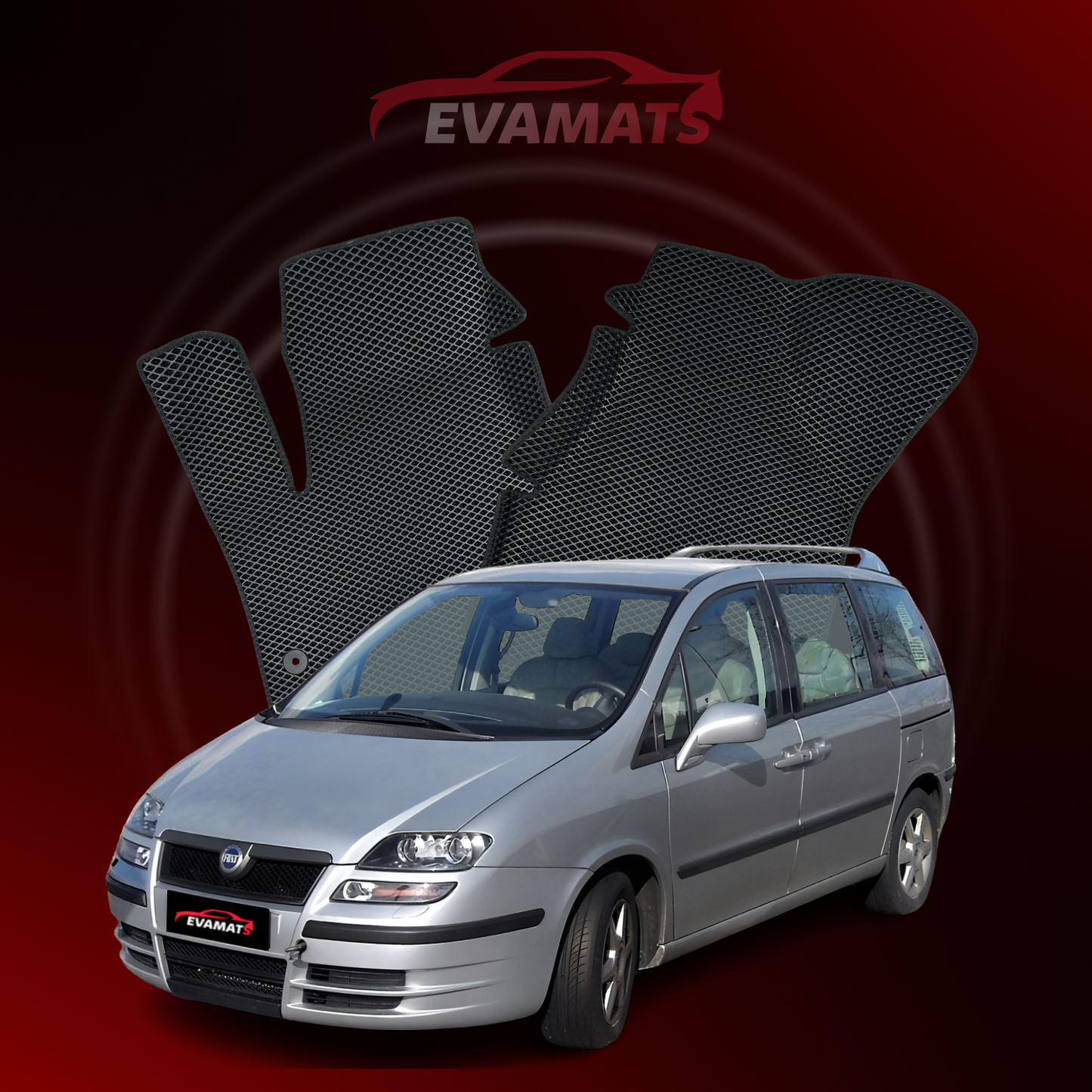 EVAMATS Automatten für FIAT Ulysse 2 Gen 2002–2010 MINIVAN