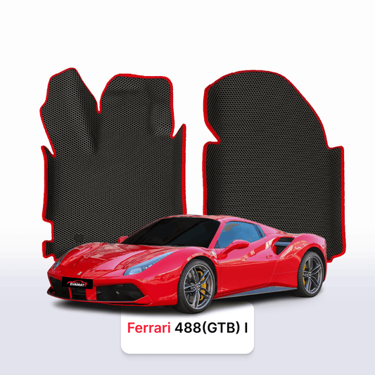 Fußmatten EVAMATS für Ferrari 488 (GTB) 1. Generation 2015-2019 Jahr COUPE
