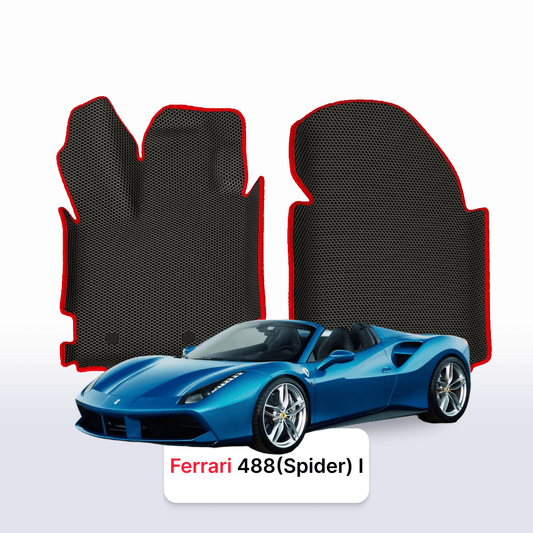 Fußmatten EVAMATS für Ferrari 488 (Spider) 1. Generation 2015-2019 Jahr ROADSTER