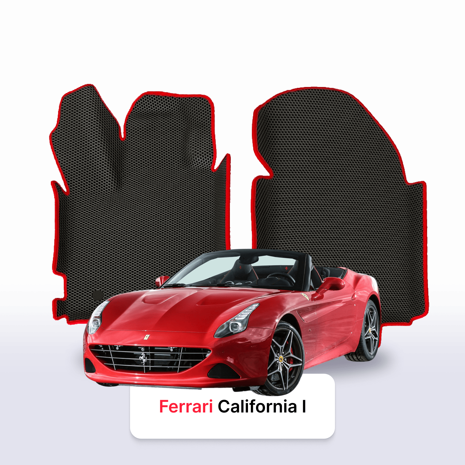 Fußmatten EVAMATS für Ferrari Califor nia 1 gen 2008-2017 jahr CABRIO