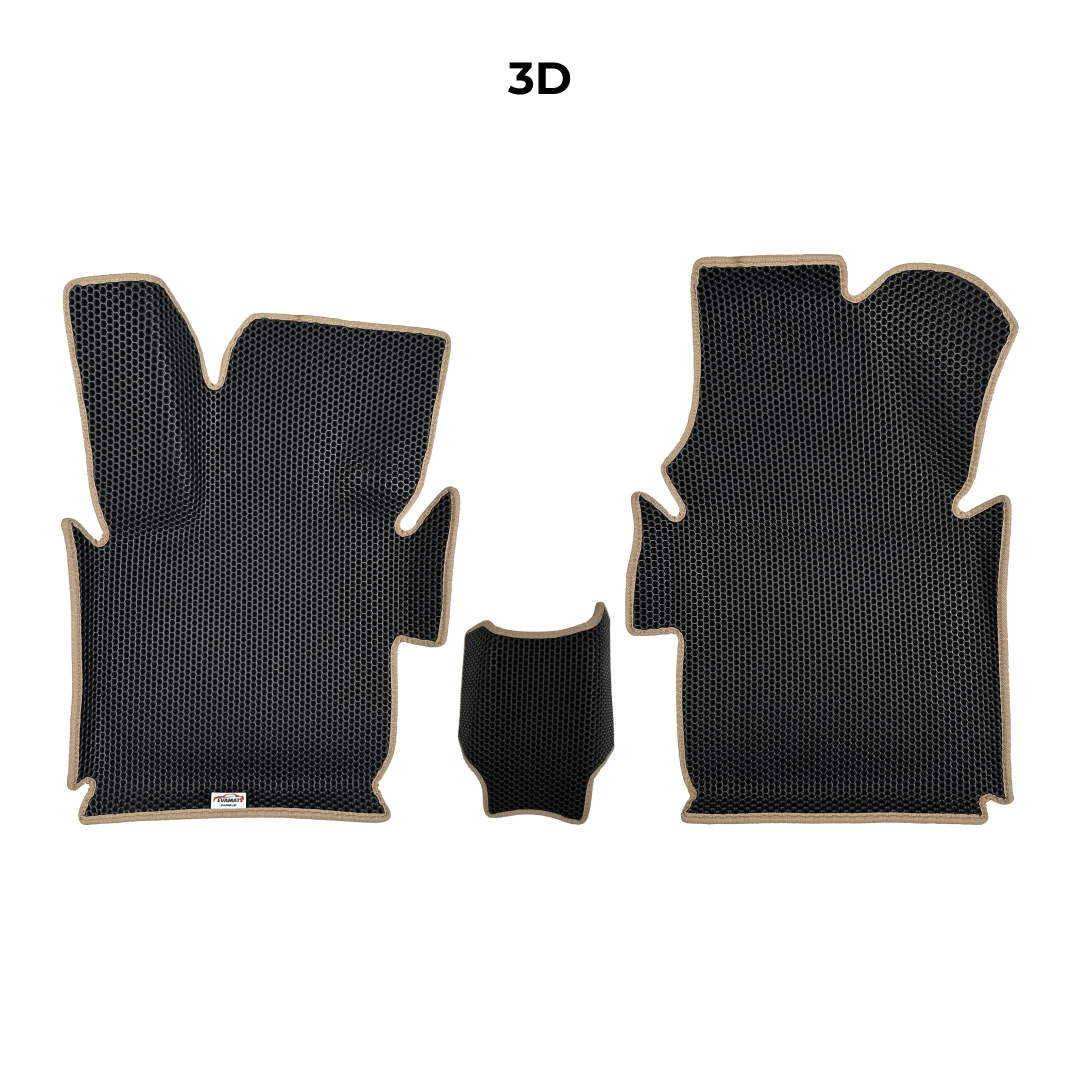 EVAMATS Auto-Fußmatten für Fiat 500 3. Generation 2020–2023, Elektro-Fließheck, 3 Türen