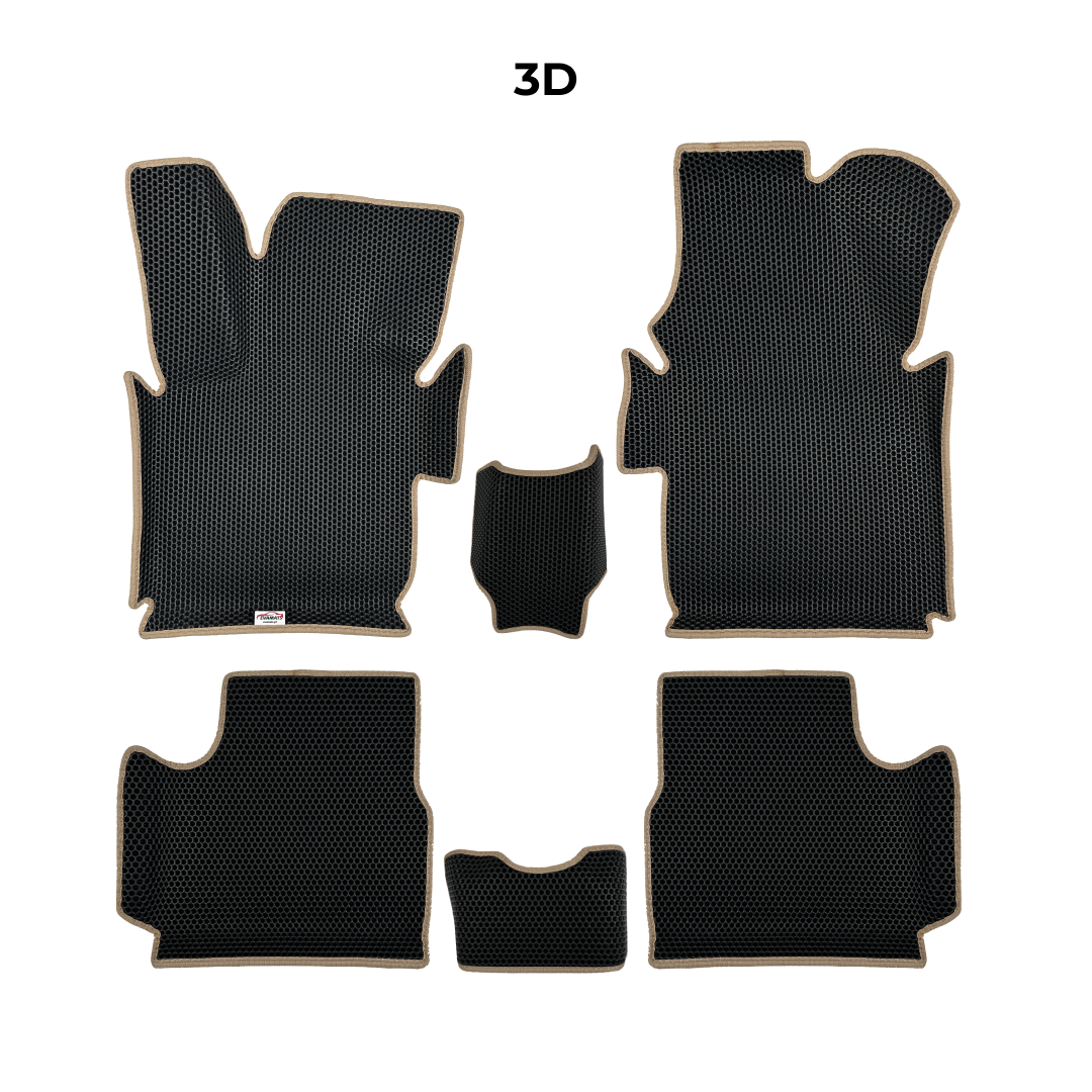 EVAMATS Auto-Fußmatten für Fiat 500 3. Generation 2020–2023, Elektro-Fließheck, 3 Türen