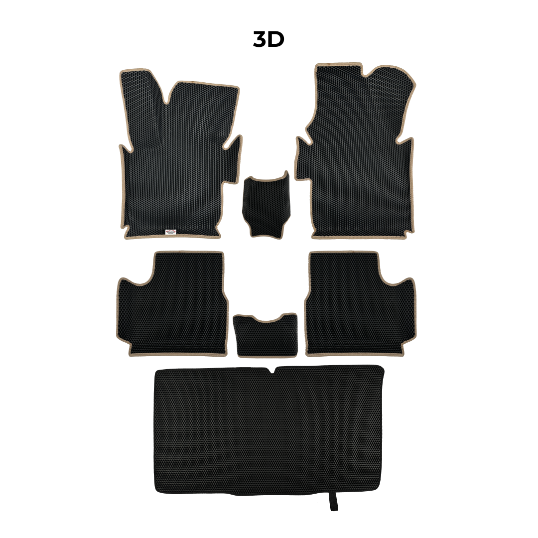 EVAMATS Auto-Fußmatten für Fiat 500 3. Generation 2020–2023, Elektro-Fließheck, 3 Türen