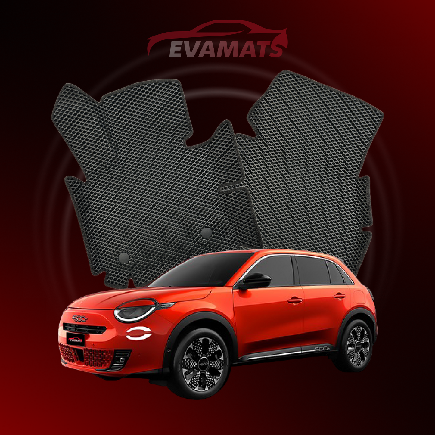 EVAMATS Automatten für Fiat 600e 1. Generation 2023-2025 Jahr Elektro SUV