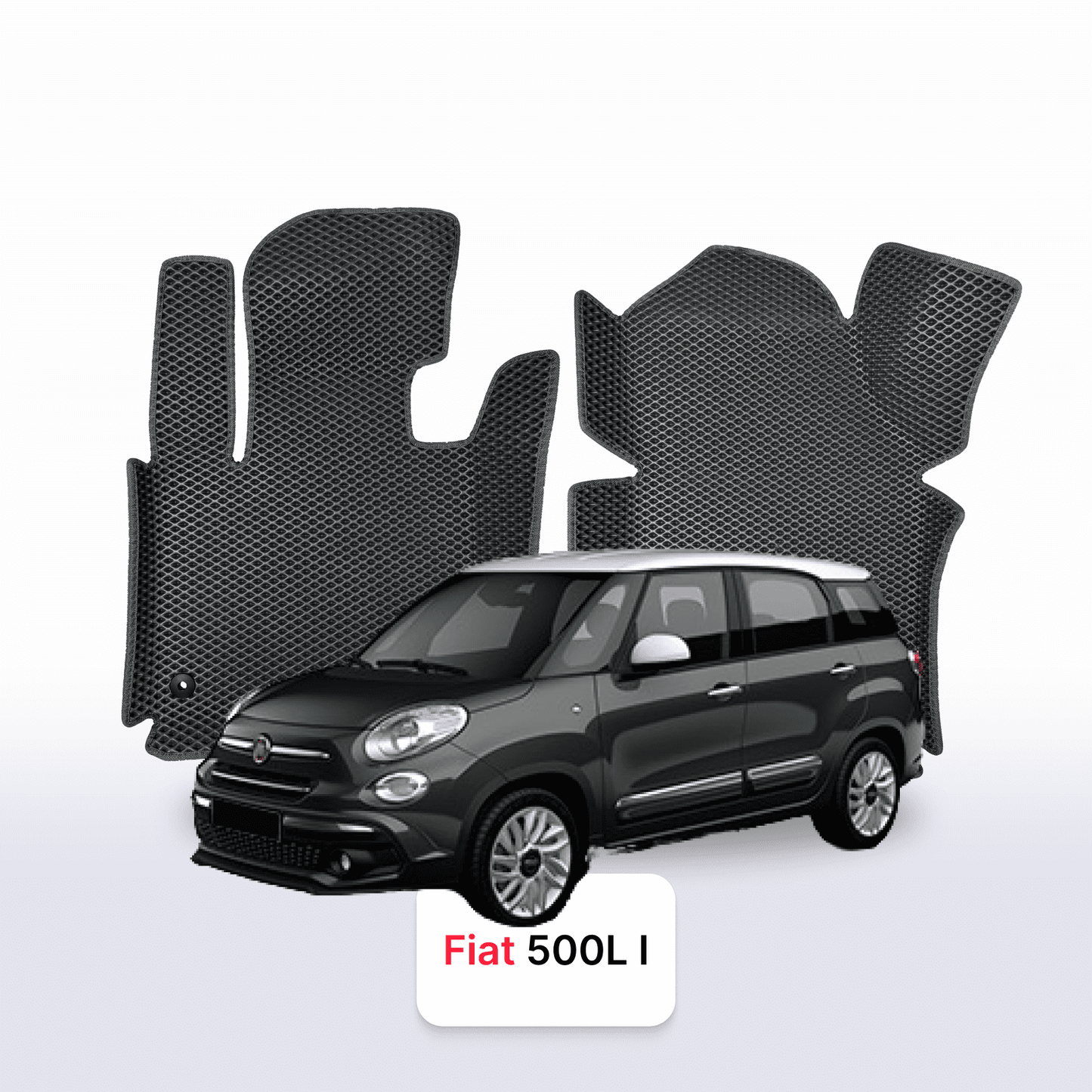 EVAMATS Automatten für Fiat 500L (Living) 1. Generation 2012-2017 Jahr MINIVAN
