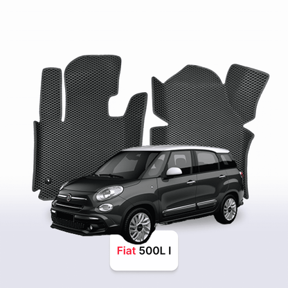 EVAMATS Automatten für Fiat 500L (Living) 1. Generation 2012-2017 Jahr MINIVAN