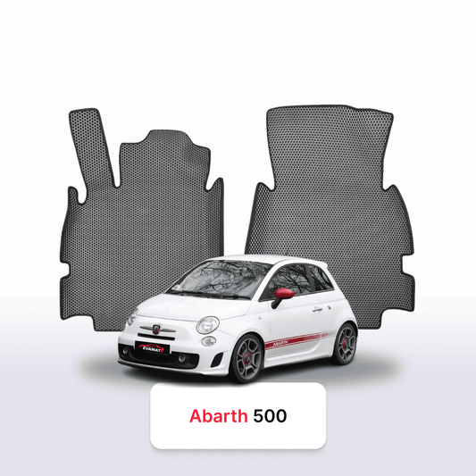 Fußmatten EVA für Fiat 500(Abarth) 2 gen 2007-2024 jahr SCHÄGHECK 3 türer