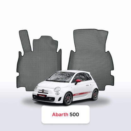 EVAMATS Automatten für Fiat 500 (Abarth) 2. Generation 2007–2020 Jahr, Schrägheck, 3 Türen