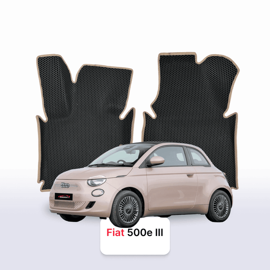 EVAMATS Automatten für Fiat 500 3. Generation 2020–2023, Elektro-Fließheck, 3-türig, Cabrio