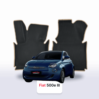 Fußmatten EVAMATS für Fiat 500E 3 gen 2020-2028 jahr Elektrisch SCHÄGHECK 3 türer