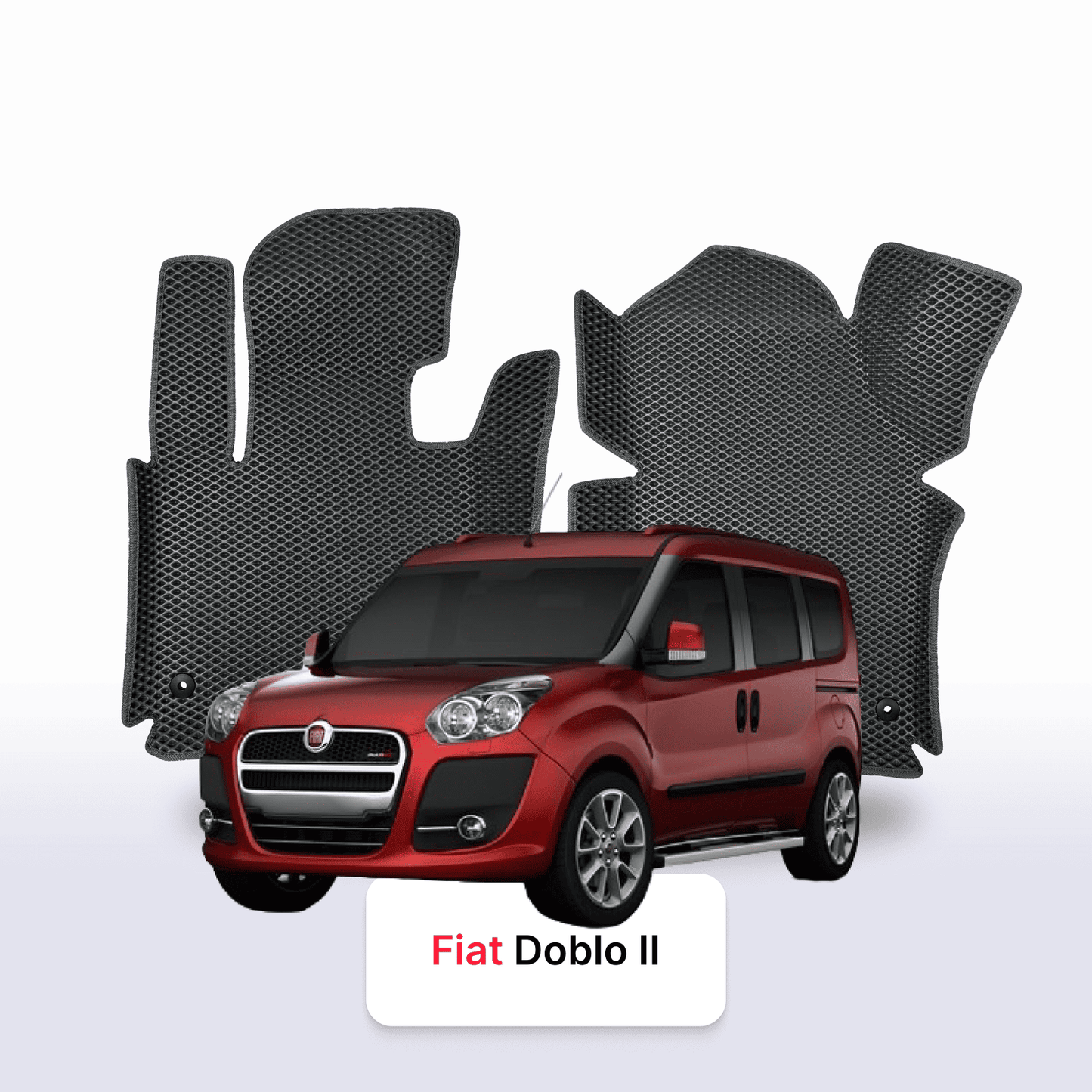 Fußmatten EVAMATS für Fiat Doblo 2 gen 2010-2022 jahr Maxi MINIVAN